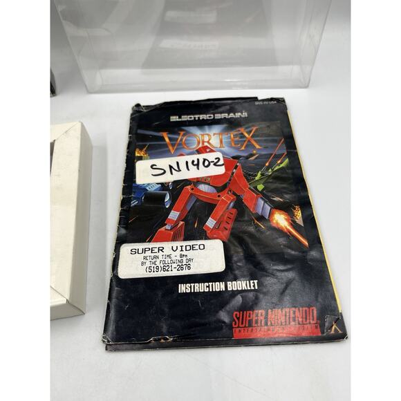Vortex - Super Nintendo snes Manual Box insert and game included - Picture 4 of 16